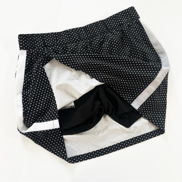 T by Talbots Womens Large Petite Black White Polka Dot Skort Athletic Pickleball - Picture 3 of 4